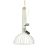 Lampa wisząca metalowa ażurowa LOFT Biała 75cm